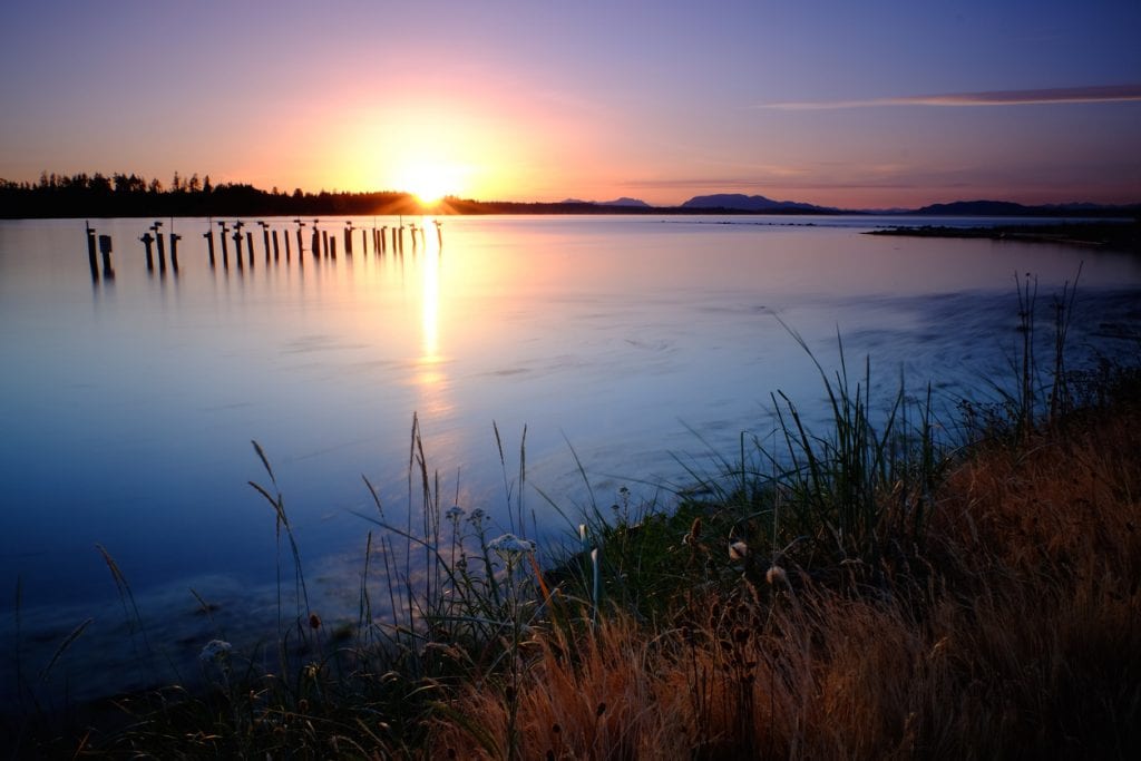 Peacefull Sunset Quadra Island