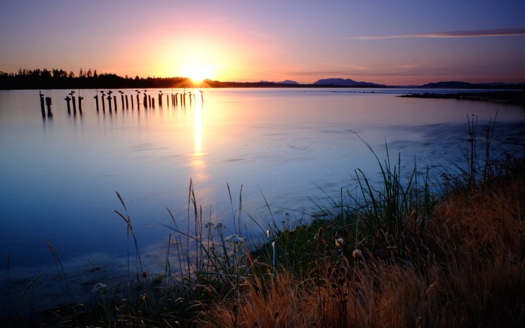 Peacefull Sunset Quadra Island
